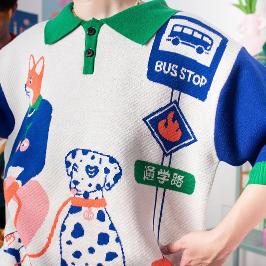 The Bus Stop Knitted Shirt