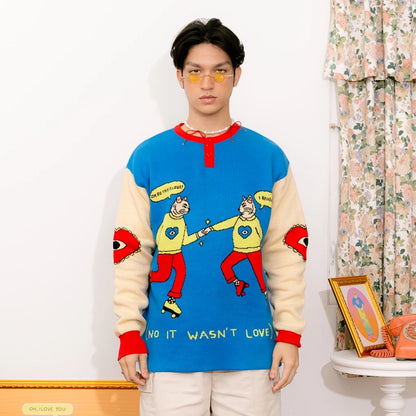 No it Wasn’t Love Knitted Sweater