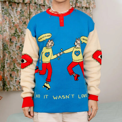 No it Wasn’t Love Knitted Sweater