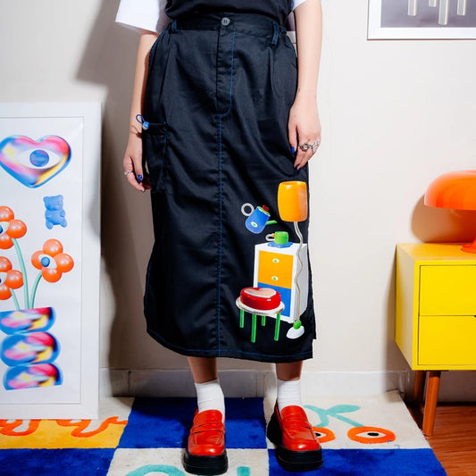 Idle Corner Midi Skirt