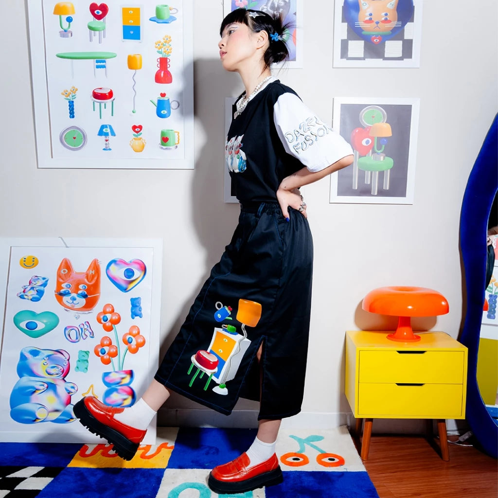 Idle Corner Midi Skirt