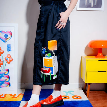 Idle Corner Midi Skirt