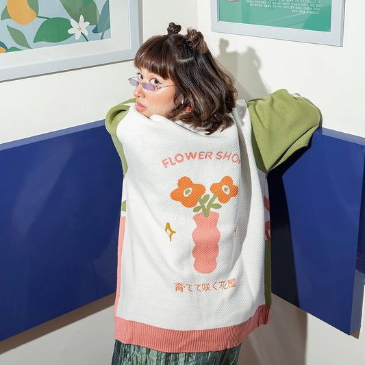 Flower Shop Knitted Cardigan