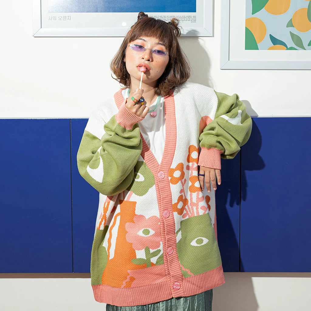 Flower Shop Knitted Cardigan