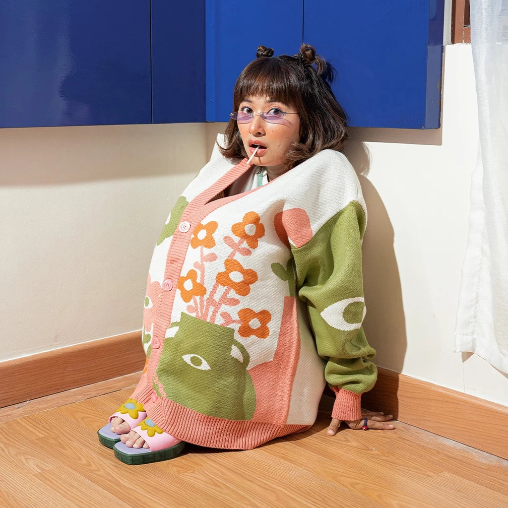 Flower Shop Knitted Cardigan