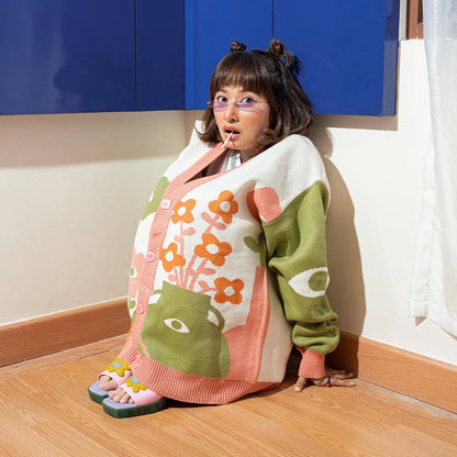 Flower Shop Knitted Cardigan