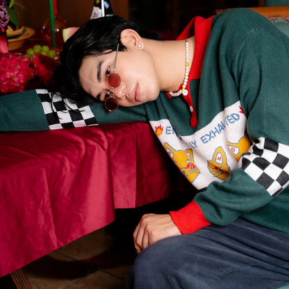 Emotionally Exhausted Knitted Sweater