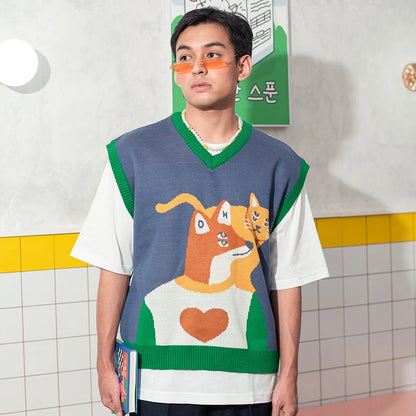 Bosom Buddy Two-Way Knitted Vest