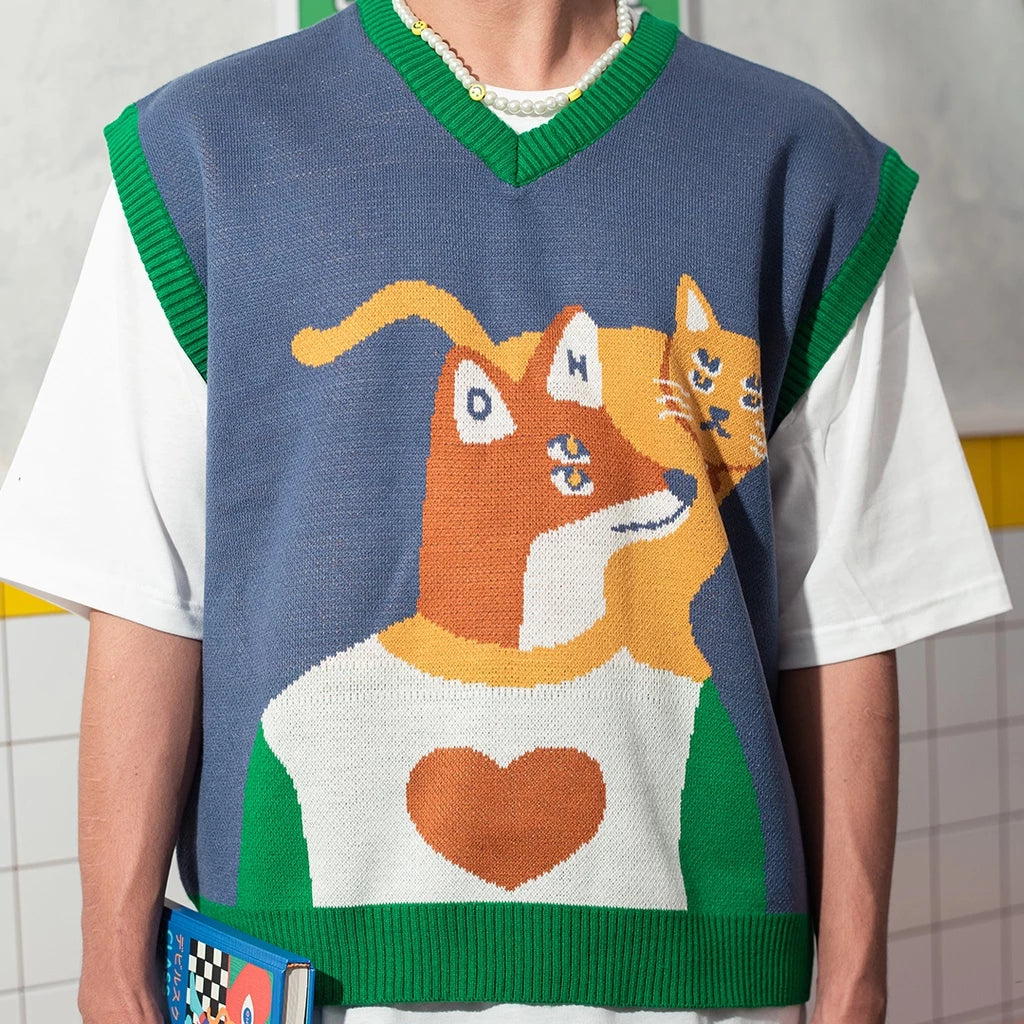 Bosom Buddy Two-Way Knitted Vest