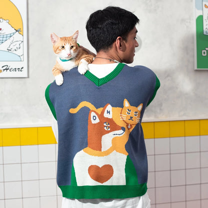 Bosom Buddy Two-Way Knitted Vest