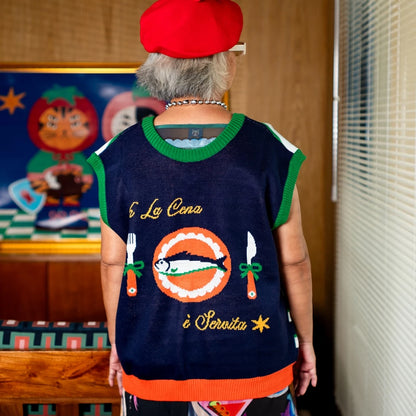 Dinner O' Clock Two Way Knitted Vest