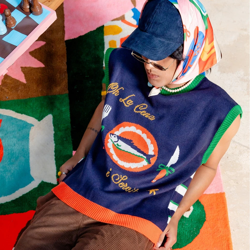 Dinner O' Clock Two Way Knitted Vest