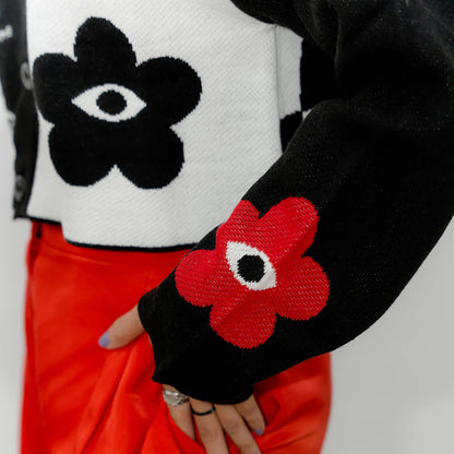 Out of Office Knitted Crop Shirt