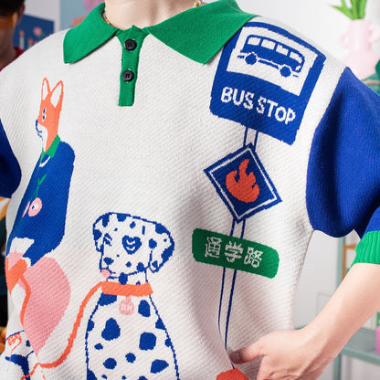 The Bus Stop Knitted Shirt