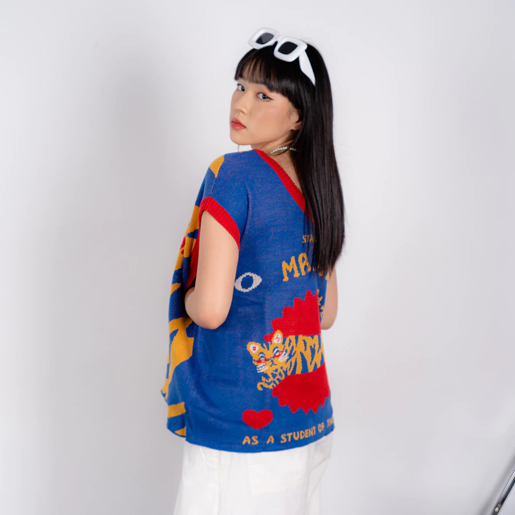 Student of The Year Two Face Knitted Vest