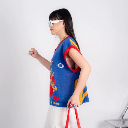 Student of The Year Two Face Knitted Vest